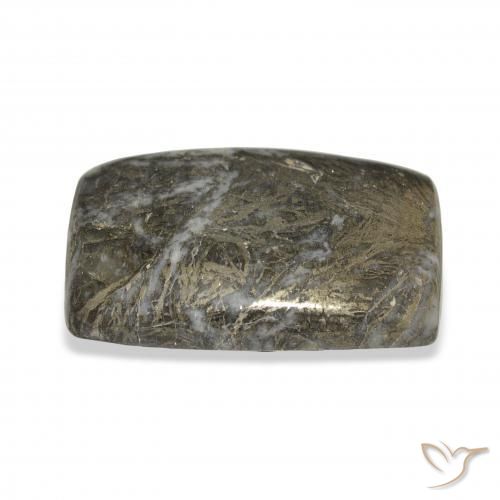 Feather Pyrite برونزى مسود طبيعي، وسادة، 38.92 قيراط، غير شفاف