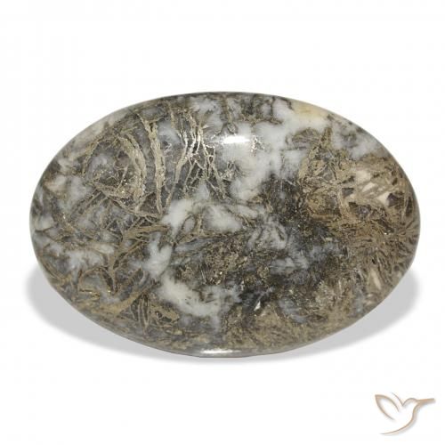 30.97ct طبيعي متعدد الألوان Feather Pyrite, بيضوي, غير شفاف