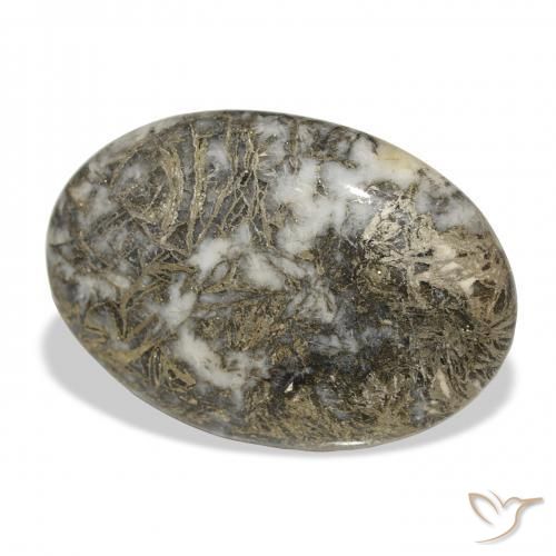 Feather Pyrite متعدد الألوان طبيعي، بيضوي، 30.97 قيراط، غير شفاف