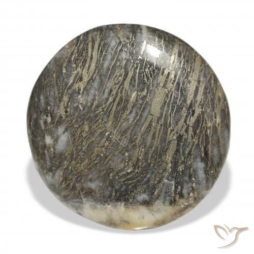 Feather Pyrite متعدد الألوان طبيعي، دائري، 35.90 قيراط، غير شفاف