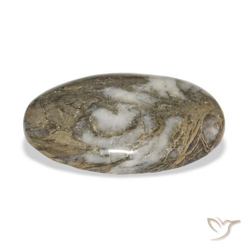 Feather Pyrite متعدد الألوان طبيعي، بيضوي، 35.51 قيراط، غير شفاف