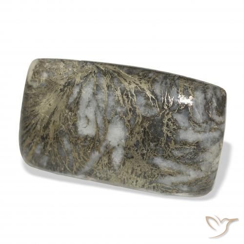 Feather Pyrite متعدد الألوان طبيعي، وسادة، 36.96 قيراط، غير شفاف