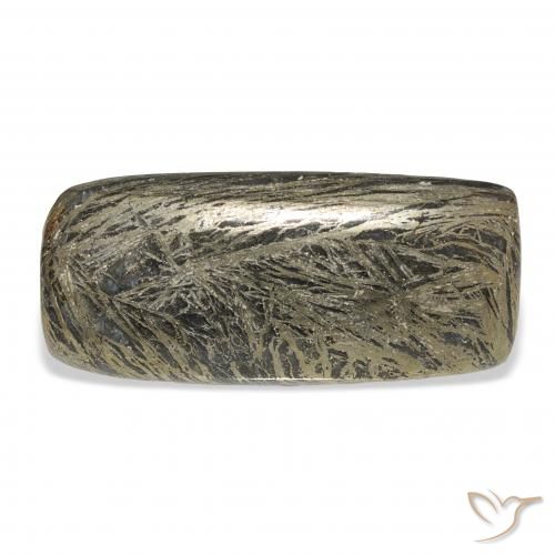 Feather Pyrite متعدد الألوان طبيعي، وسادة، 28.89 قيراط، غير شفاف