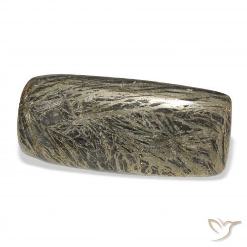 Feather Pyrite متعدد الألوان طبيعي، وسادة، 28.89 قيراط، غير شفاف