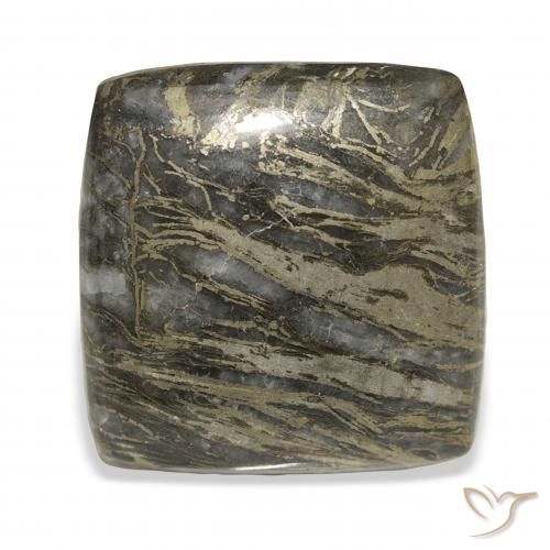 28.75ct متعدد الألوان Feather Pyrite, وسادة, غير شفاف