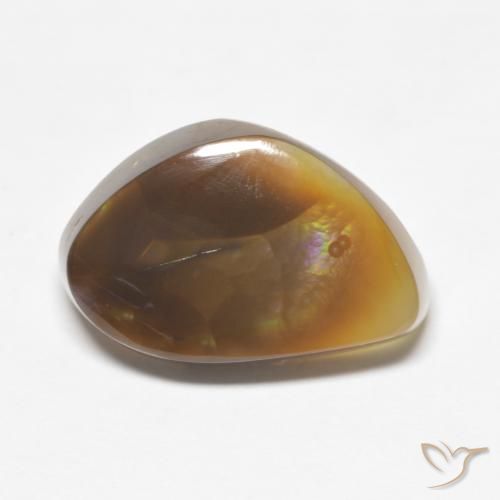 7.62ct طبيعي متعدد الألوان عقيق النار, فانسى, نصف شفاف