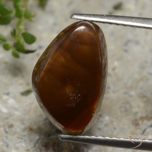 3.68ct طبيعي متعدد الألوان عقيق النار, مثلثى, نصف شفاف