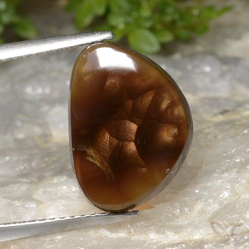 4.54ct طبيعي متعدد الألوان عقيق النار, فانسى, نصف شفاف