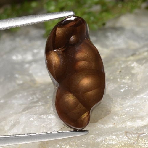5.47ct طبيعي متعدد الألوان عقيق النار, فانسى, نصف شفاف