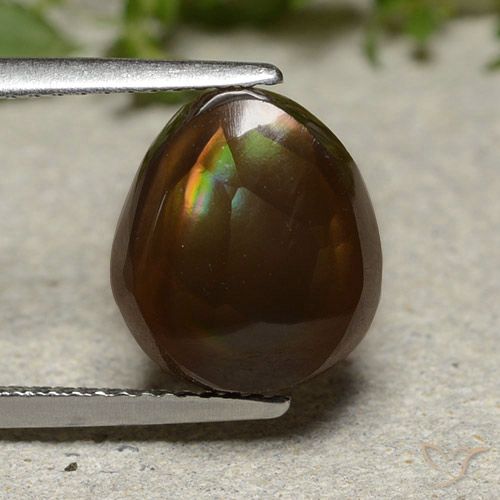 4.61ct طبيعي متعدد الألوان عقيق النار, فانسى, غير شفاف