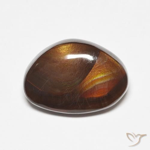 7.08ct طبيعي متعدد الألوان عقيق النار, فانسى, نصف شفاف