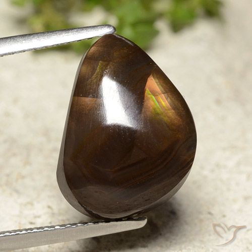 7.07ct طبيعي متعدد الألوان عقيق النار, فانسى, نصف شفاف