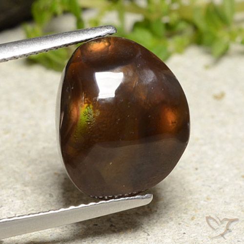 8.24ct طبيعي متعدد الألوان عقيق النار, فانسى, غير شفاف