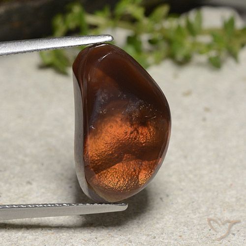8.54ct طبيعي متعدد الألوان عقيق النار, فانسى, غير شفاف