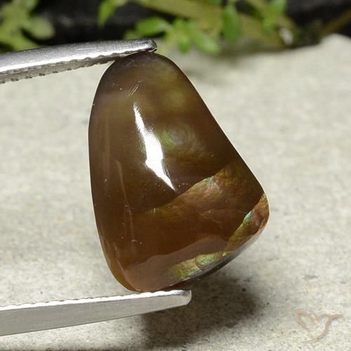 8.38ct طبيعي متعدد الألوان عقيق النار, فانسى, غير شفاف
