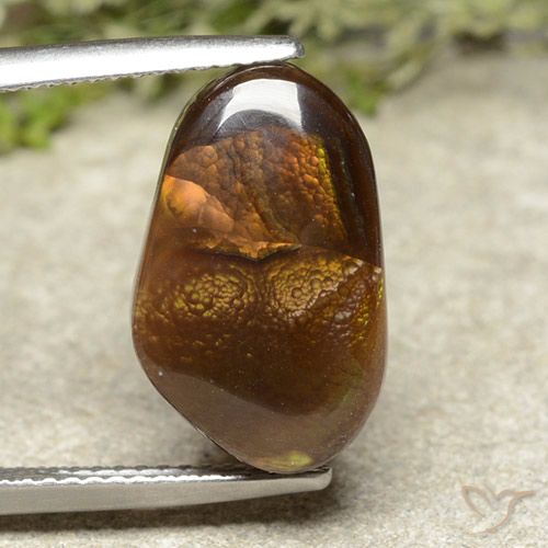 7.17ct طبيعي متعدد الألوان عقيق النار, فانسى, غير شفاف
