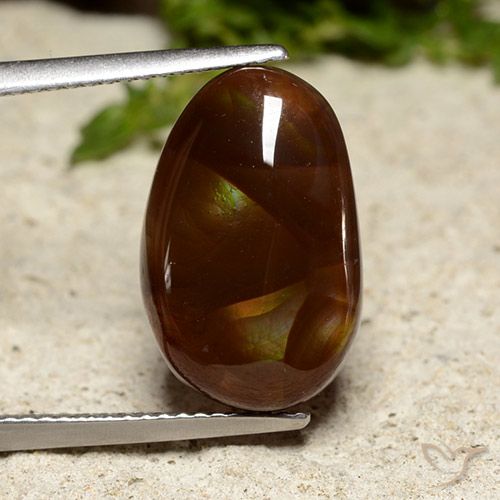 6.69ct طبيعي متعدد الألوان عقيق النار, فانسى, غير شفاف