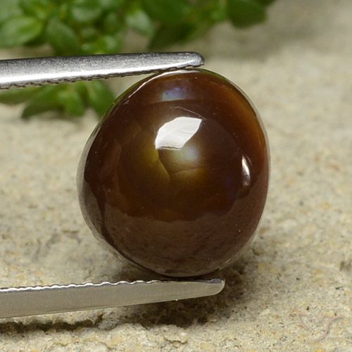 4.76ct طبيعي متعدد الألوان عقيق النار, فانسى, غير شفاف