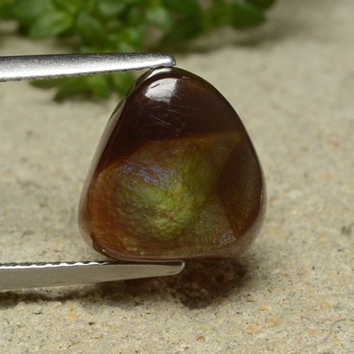 4.94ct طبيعي متعدد الألوان عقيق النار, فانسى, غير شفاف