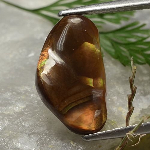 2.77ct طبيعي متعدد الألوان عقيق النار, فانسى, غير شفاف
