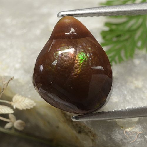 4.97ct طبيعي متعدد الألوان عقيق النار, فانسى, غير شفاف