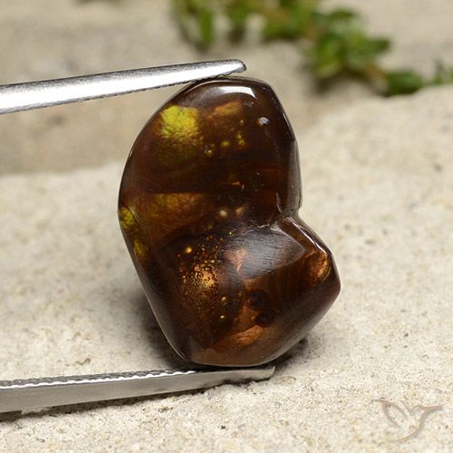 8.42ct طبيعي متعدد الألوان عقيق النار, فانسى, غير شفاف