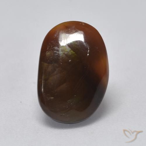 2.60ct طبيعي متعدد الألوان عقيق النار, فانسى, نصف شفاف