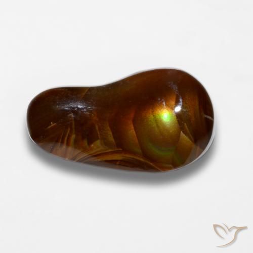 7.36ct طبيعي متعدد الألوان عقيق النار, فانسى, غير شفاف