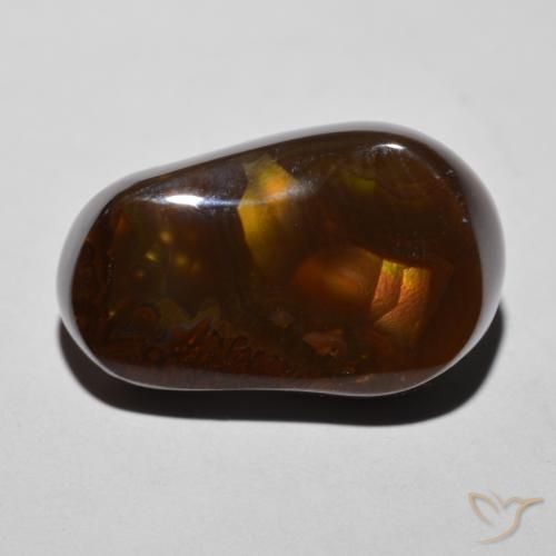 11.34ct طبيعي متعدد الألوان عقيق النار, فانسى, غير شفاف