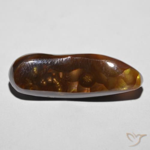 8.55ct طبيعي متعدد الألوان عقيق النار, فانسى, غير شفاف