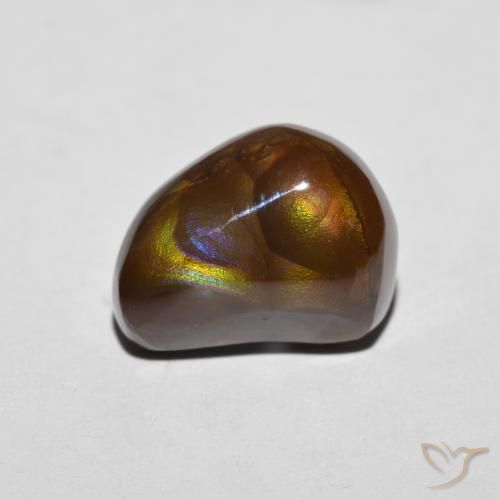 5.55ct طبيعي متعدد الألوان عقيق النار, فانسى, غير شفاف