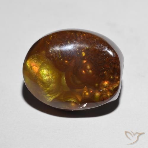 7.96ct طبيعي متعدد الألوان عقيق النار, فانسى, غير شفاف