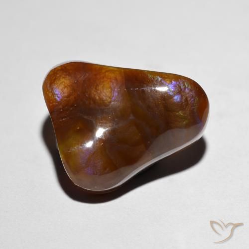 8.19ct طبيعي متعدد الألوان عقيق النار, فانسى, غير شفاف