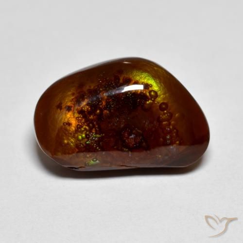 8.53ct طبيعي متعدد الألوان عقيق النار, فانسى, غير شفاف