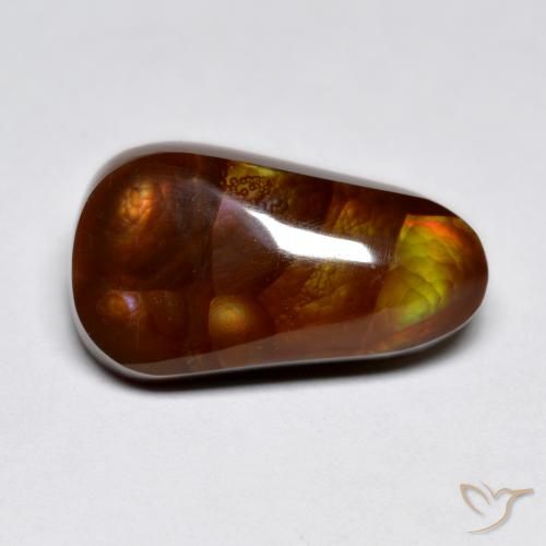 7.93ct طبيعي متعدد الألوان عقيق النار, فانسى, غير شفاف