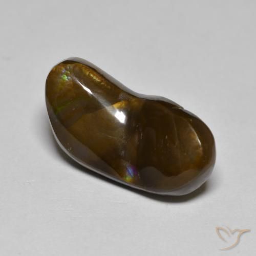 6.23ct طبيعي متعدد الألوان عقيق النار, فانسى, غير شفاف