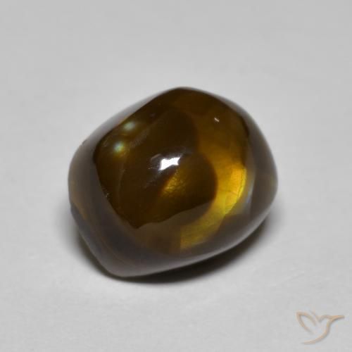 4.61ct طبيعي متعدد الألوان عقيق النار, فانسى, غير شفاف