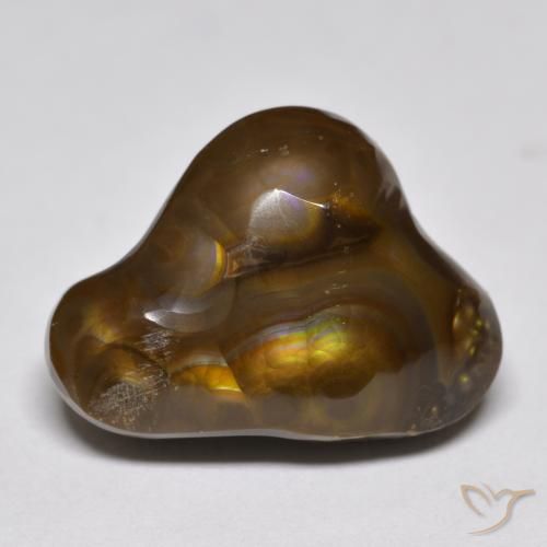 9.86ct طبيعي متعدد الألوان عقيق النار, فانسى, غير شفاف