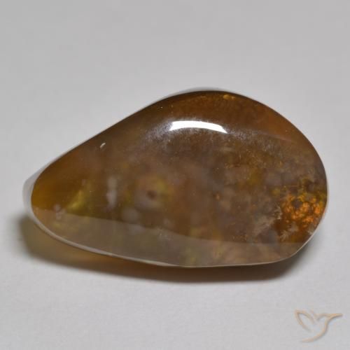 11.60ct طبيعي متعدد الألوان عقيق النار, فانسى, نصف شفاف