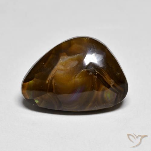 7.42ct طبيعي متعدد الألوان عقيق النار, فانسى, غير شفاف