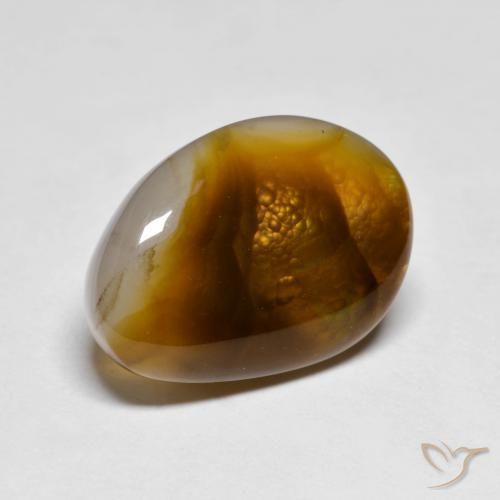 7.02ct طبيعي متعدد الألوان عقيق النار, فانسى, نصف شفاف