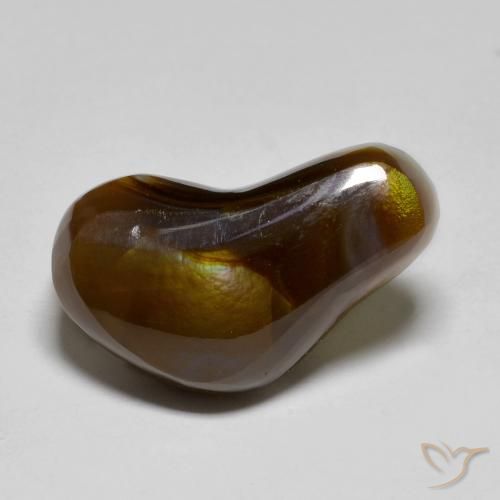 8.88ct طبيعي متعدد الألوان عقيق النار, فانسى, نصف شفاف