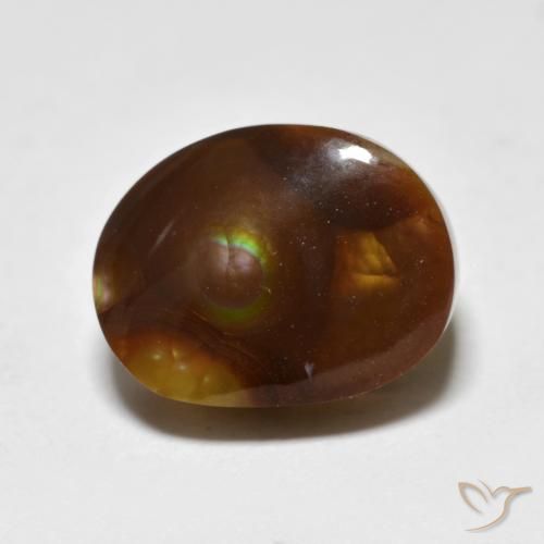6.45ct طبيعي متعدد الألوان عقيق النار, فانسى, غير شفاف