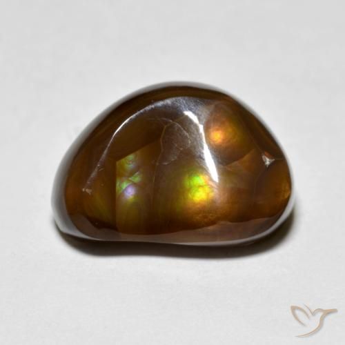 6.39ct طبيعي متعدد الألوان عقيق النار, فانسى, غير شفاف