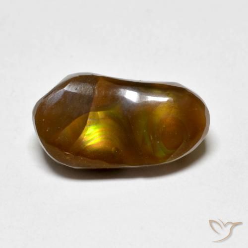 4.96ct طبيعي متعدد الألوان عقيق النار, فانسى, غير شفاف