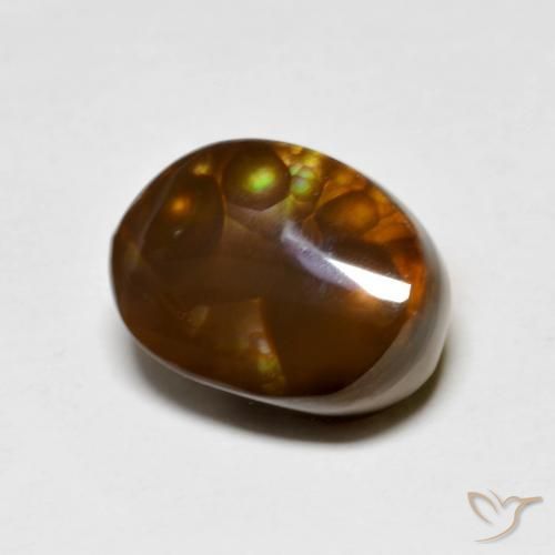 5.02ct طبيعي متعدد الألوان عقيق النار, فانسى, غير شفاف