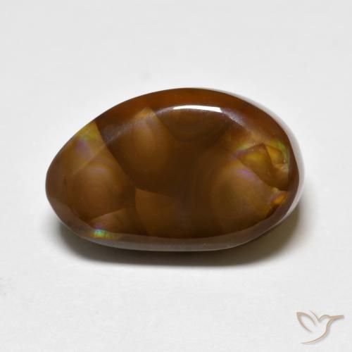 7.33ct طبيعي متعدد الألوان عقيق النار, فانسى, غير شفاف
