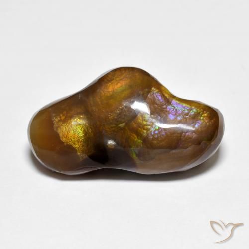 8.88ct طبيعي متعدد الألوان عقيق النار, فانسى, غير شفاف