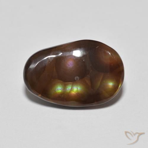 3.68ct طبيعي متعدد الألوان عقيق النار, فانسى, غير شفاف