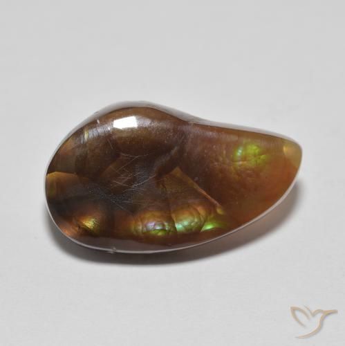 6.04ct طبيعي متعدد الألوان عقيق النار, فانسى, نصف شفاف